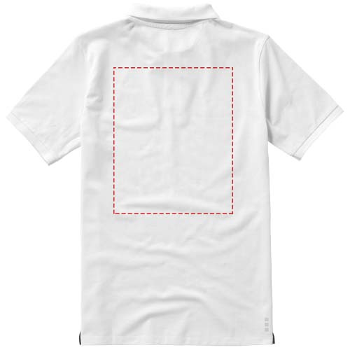 Polo homme à manches courtes Calgary: Impact – haut du dos · Sérigraphie
