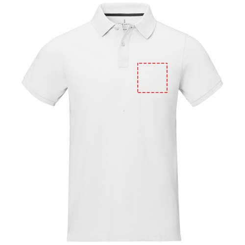 Polo homme à manches courtes Calgary: Poitrine gauche · Sérigraphie