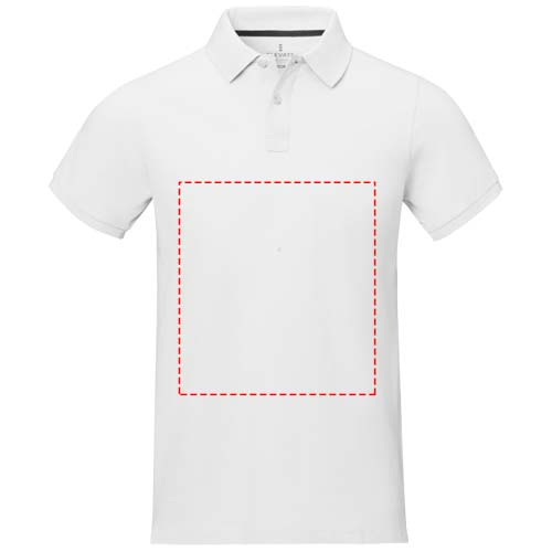Polo homme à manches courtes Calgary: Impact – toute la face avant · Sérigraphie