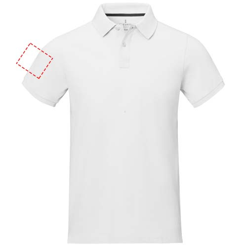 Polo homme à manches courtes Calgary: Biceps droit · Sérigraphie