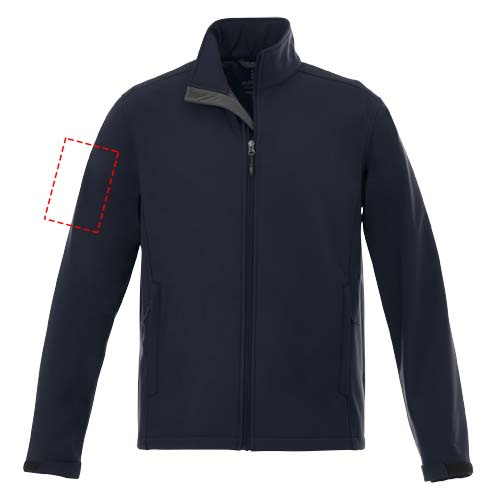 Veste softshell homme Maxson: Biceps gauche · Broderie — variante « fixed »