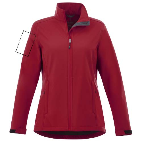 Veste softshell femme Maxson: Biceps gauche · Broderie — variante « fixed »