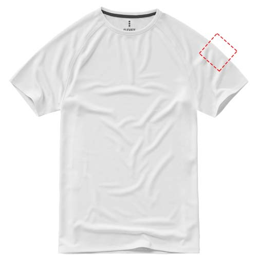 T-shirt homme cool fit à manches courtes Niagara: Biceps gauche · Transfert DTF