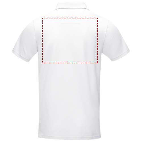 Polo homme biologique à manches courtes Graphite: Impact – haut du dos · Transfert