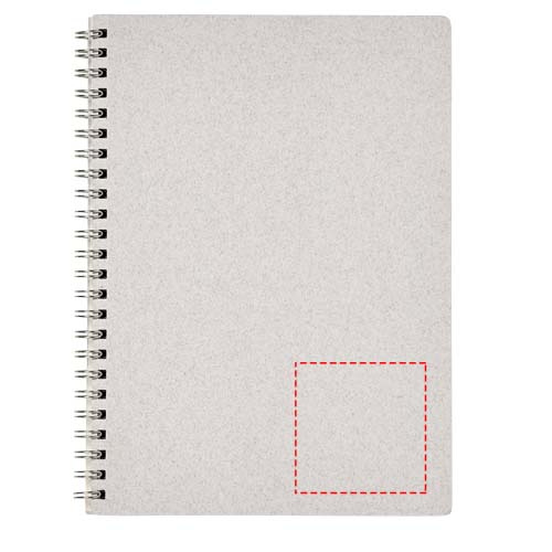 Bianco wire-o-anteckningsbok i storlek A5: Bottom right · Padprint