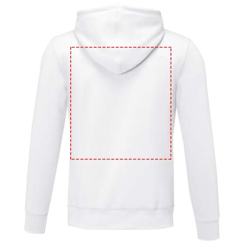 Sweat à capuche homme Charon: Impact – haut du dos · Sérigraphie