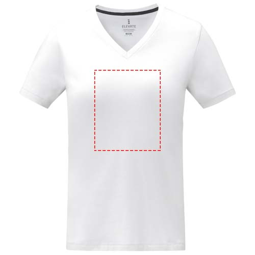 Somoto short sleeve women's V-neck t-shirt : Impact full front · Transfer