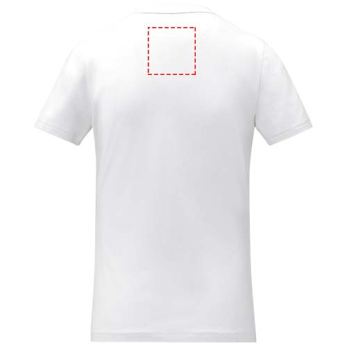 Somoto short sleeve women's V-neck t-shirt : Impact upper back · Embroidery fixed