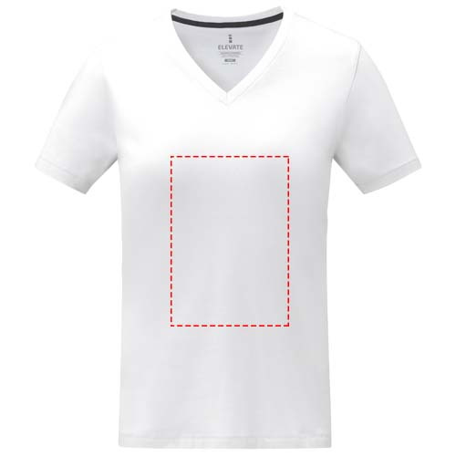 Somoto short sleeve women's V-neck t-shirt : Impact full front · Screenprint