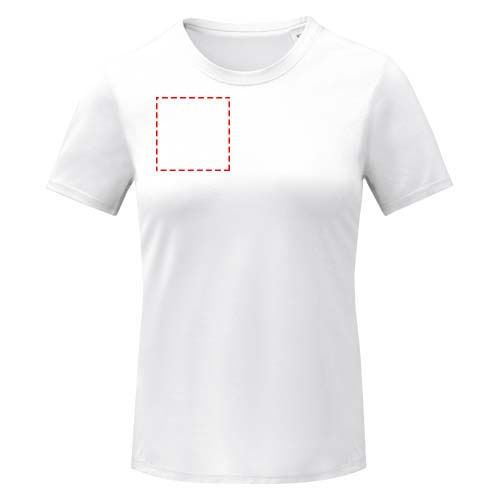 T-shirt femme à manches courtes, finition cool-fit, Kratos: Impact – toute la face avant · Broderie — variante « fixed »