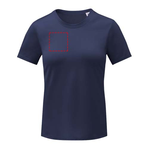 T-shirt femme à manches courtes, finition cool-fit, Kratos: Impact – toute la face avant · Transfert DTF