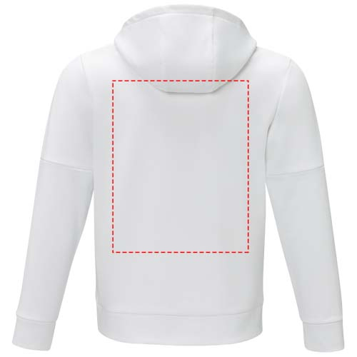 Sweat à capuche homme de style anorak à demi-zip Sayan: Biceps droit · Transfert