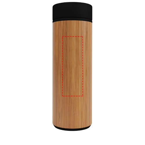SCX.design D11 500 ml bambusa viedā pudele: Front · Laser engraving