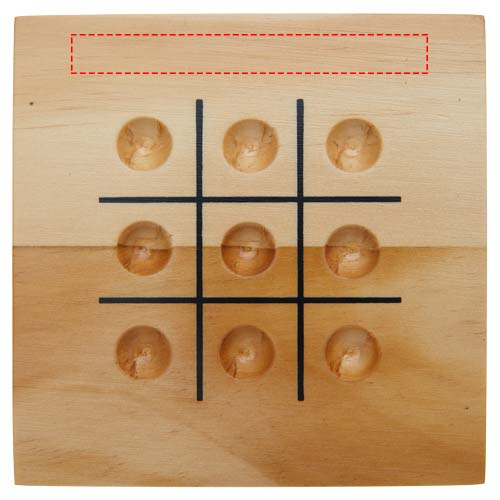 Strobus Tic-Tac-Toe Spiel aus Holz: Front · Digital print