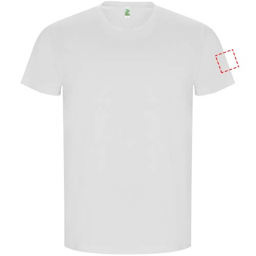 Мужская футболка Golden с коротким рукавом: Left bicep · Embroidery fixed