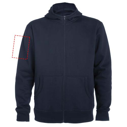 Sweat-shirt unisexe zippé à capuche Montblanc: Biceps droit · Sérigraphie