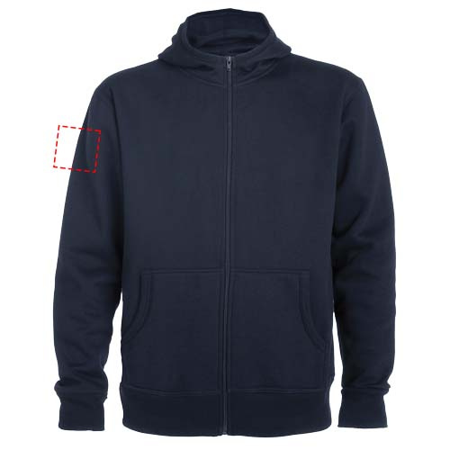Sweat-shirt unisexe zippé à capuche Montblanc: Biceps droit · Broderie — variante « fixed »