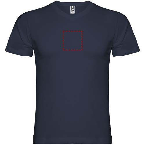 Samojedo vyriški marškinėliai trumpomis rankovėmis V formos iškirpte: Impact full front · Embroidery fixed