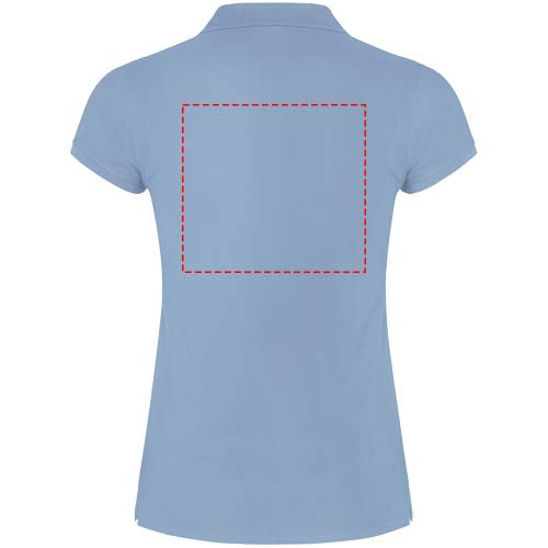 Žvaigždžių moteriškas polo trumpomis rankovėmis: Impact upper back · Embroidery fixed
