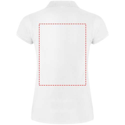 Žvaigždžių moteriškas polo trumpomis rankovėmis: Impact upper back · Screenprint