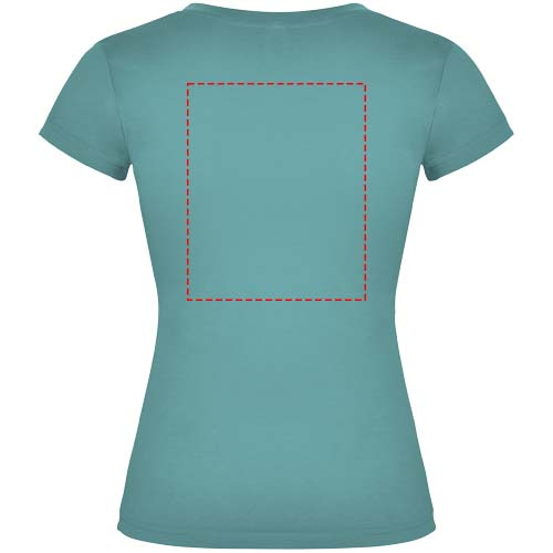 T-shirt Victoria à col en V et manches courtes pour femme: Impact – haut du dos · Transfert