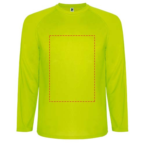 Montecarlo Langarm Sport-Shirt für Männer: Impact full front · Screenprint