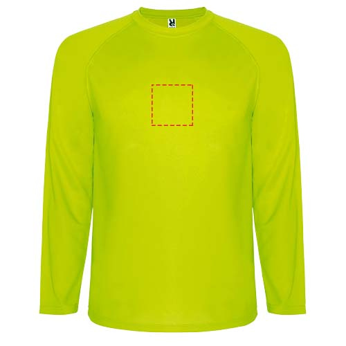 Montecarlo Langarm Sport-Shirt für Männer: Impact full front · Embroidery fixed