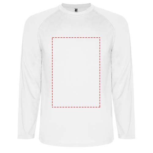 Montecarlo Langarm Sport-Shirt für Männer: Impact full front · Screenprint