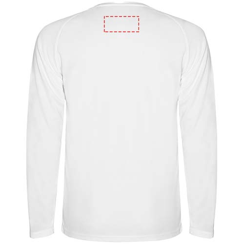 Montecarlo Langarm Sport-Shirt für Männer: High back · Screenprint