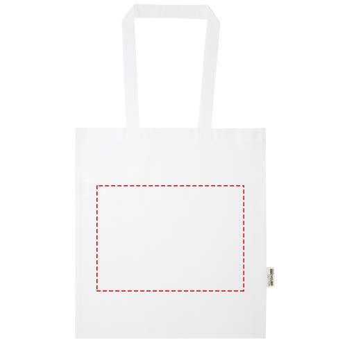 Madras Blend 140 g/m² tygväska av GRS återvunnen bomull 7L: Front · DTF Transfer