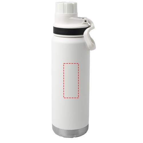 Fortis 700 ml RCS certified recycled stainless steel water bottle: Front · Padprint