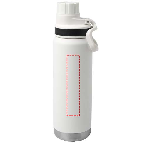 Fortis 700 ml RCS certified recycled stainless steel water bottle: Front · Laser engraving