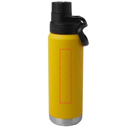 Fortis 700 ml RCS certified recycled stainless steel water bottle: Front · Laser engraving