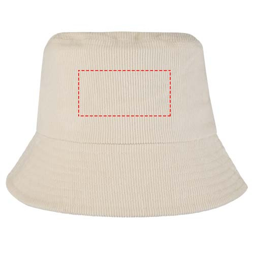 Howson Sonnenhut aus recyceltem Cord: Front · 3D Embroidery
