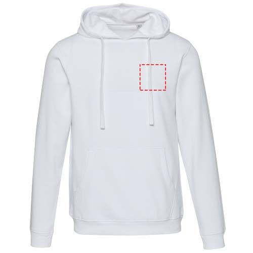 Sweat à capuche unisexe Spinel: Poitrine gauche · Broderie — variante « fixed »