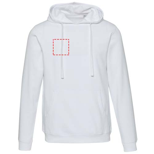 Sweat à capuche unisexe Spinel: Poitrine droite · Broderie — variante « fixed »