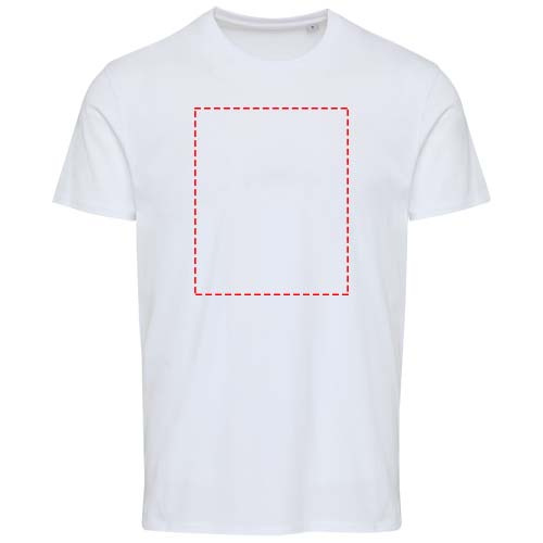 Tee-shirt unisexe Azurite à manches courtes en coton biologique OCS 160 g/m²: Impact – toute la face avant · Transfert DTF