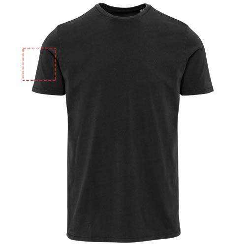 Tee-shirt homme Nanaimo à manches courtes, finition lavée, 160 g/m2: Biceps droit · Sérigraphie