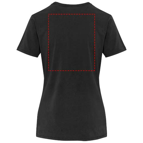 Tee-shirt femme Nanaimo à manches courtes, finition lavée, 160 g/m2: Impact – haut du dos · Transfert DTF