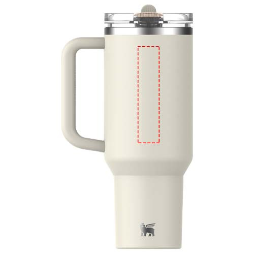 Stanley Quencher® ProTour 1180 ml taaskasutatud roostevabast terasest isoleeritud pöördkõrrega termos: Tagakülg · Digital print