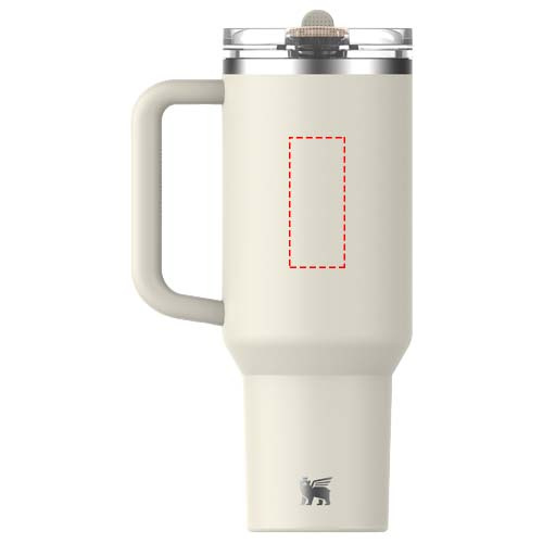 Stanley Quencher® ProTour 1180 ml taaskasutatud roostevabast terasest isoleeritud pöördkõrrega termos: Tagakülg · Padprint