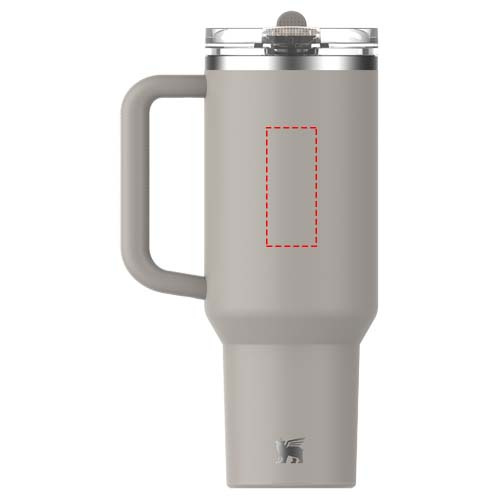 Stanley Quencher® ProTour 1180 ml taaskasutatud roostevabast terasest isoleeritud pöördkõrrega termos: Tagakülg · Padprint