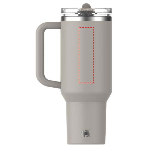 Stanley Quencher® ProTour 1180 ml taaskasutatud roostevabast terasest isoleeritud pöördkõrrega termos: Tagakülg · Laser engraving