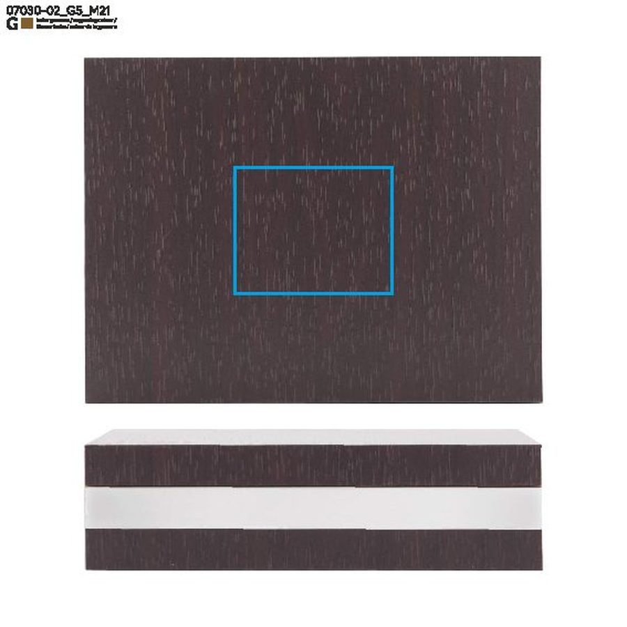 Portefeuille LEON: Zone de marquage box · Gravure laser