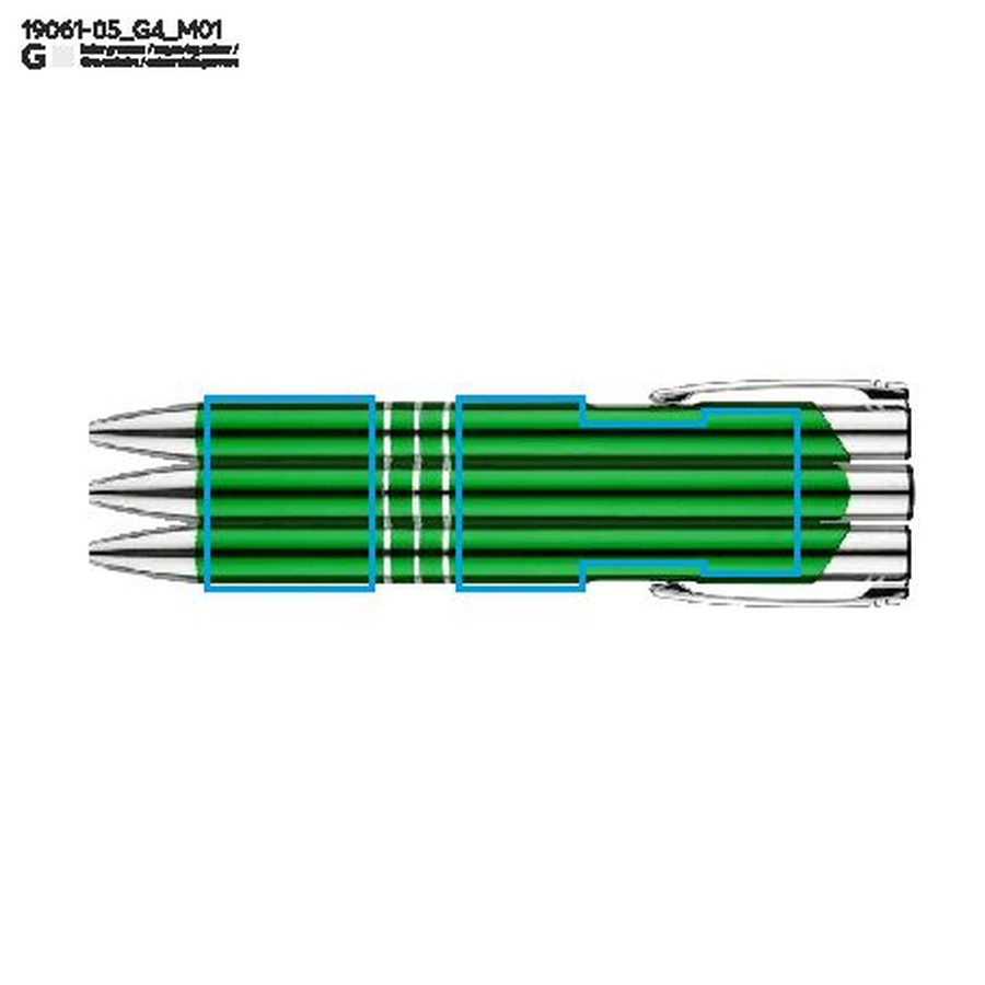 Stylo à bille KALIPSO: Zone de marquage avant · Gravure laser