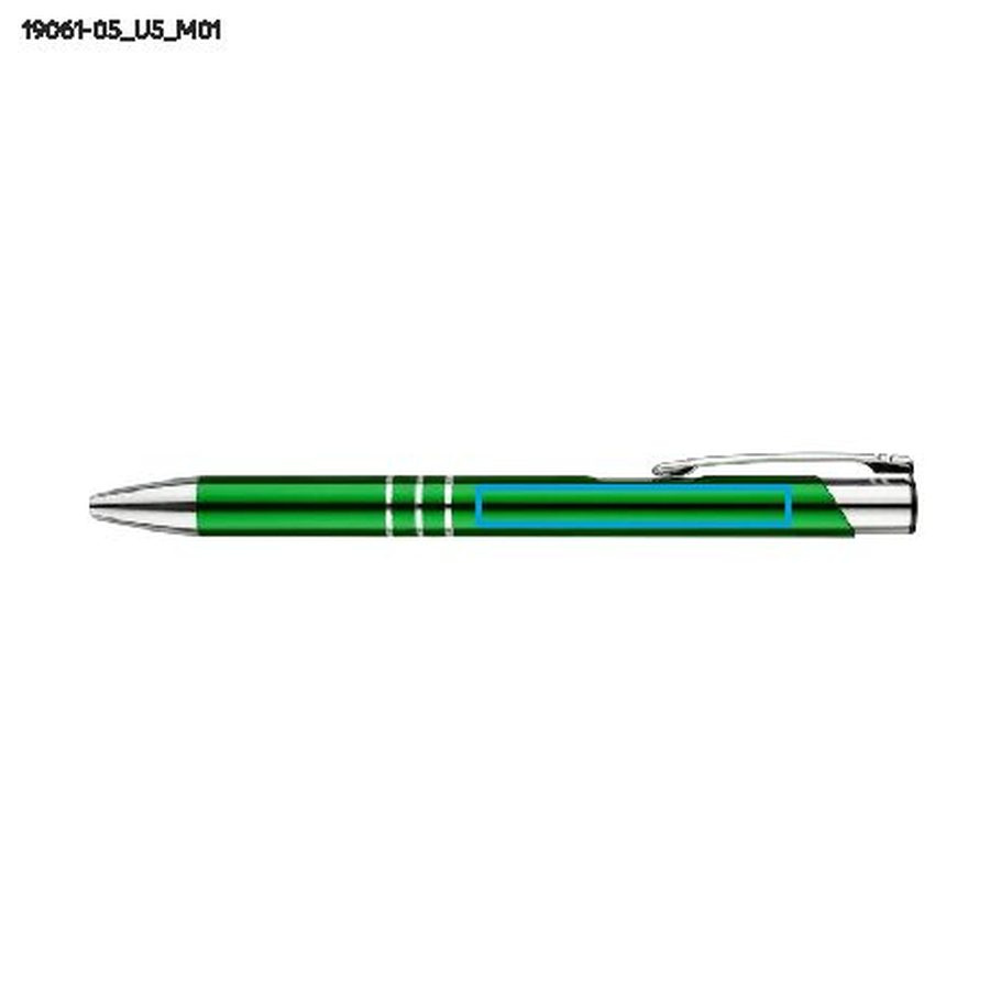 Stylo à bille KALIPSO: Zone de marquage avant · Impression UV