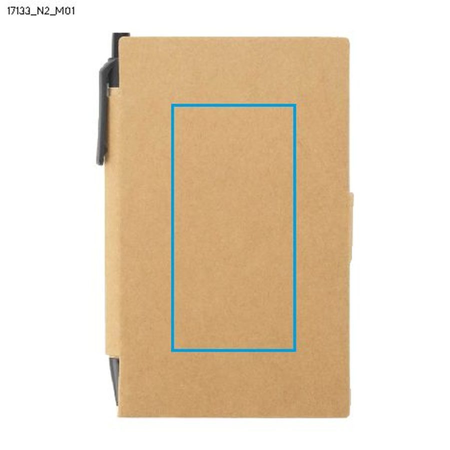 MARRO – carnet avec stylo à bille: Zone de marquage avant · Tampographie