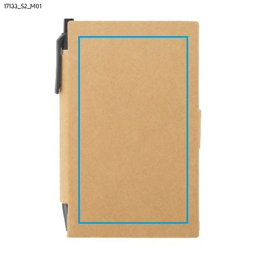 MARRO – carnet avec stylo à bille: Zone de marquage avant · Sérigraphie