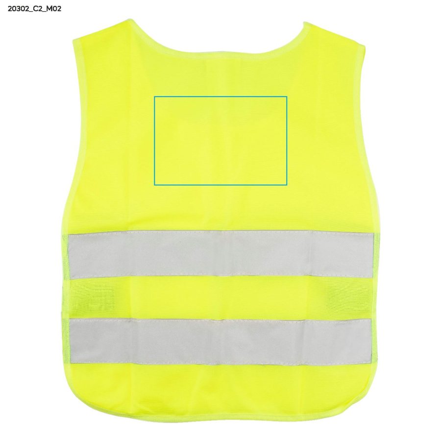 KIDO – gilet réfléchissant pour enfant: Zone de marquage arrière · DTF