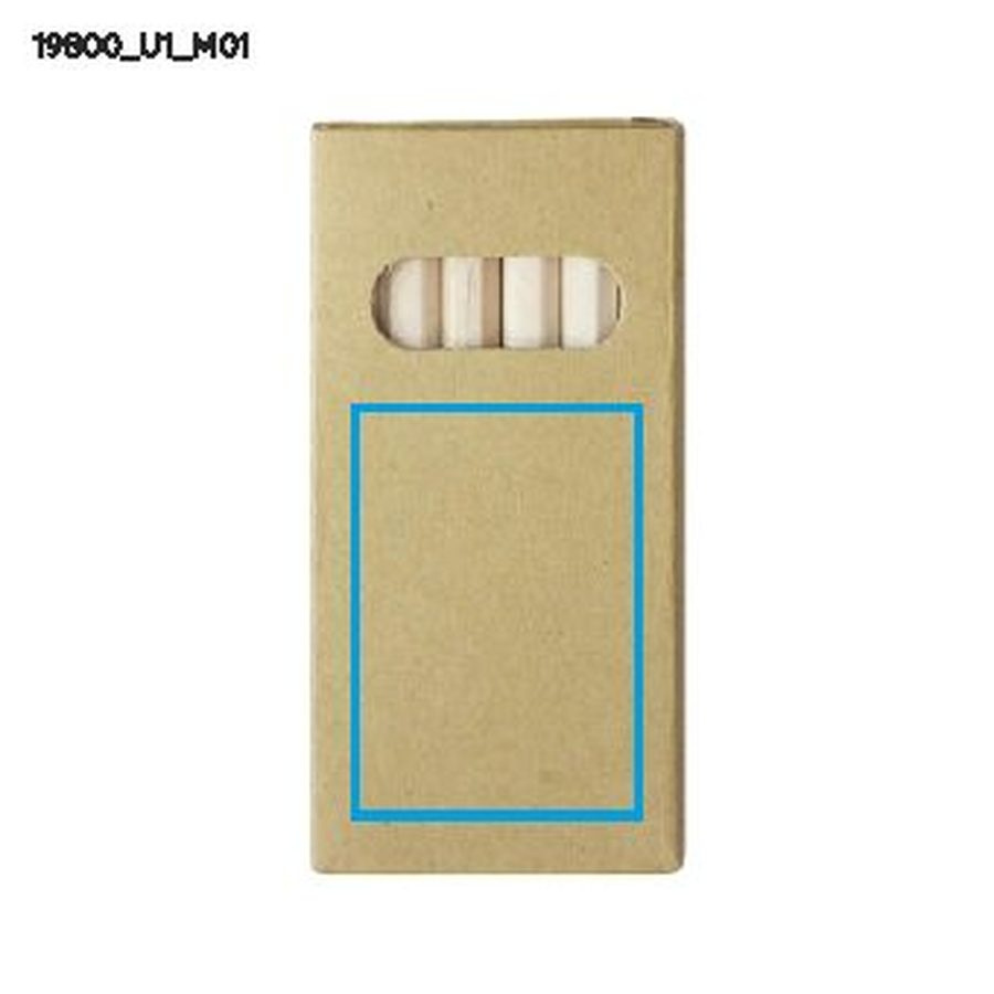 BARVA – set de 6 crayons de couleur: Zone de marquage avant · Impression UV